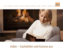 Tablet Screenshot of ofenbau-kahle.de